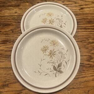 TWO Royal Doulton Sandsprite LS1013 Salad Plates Lambethware Made in England EX!